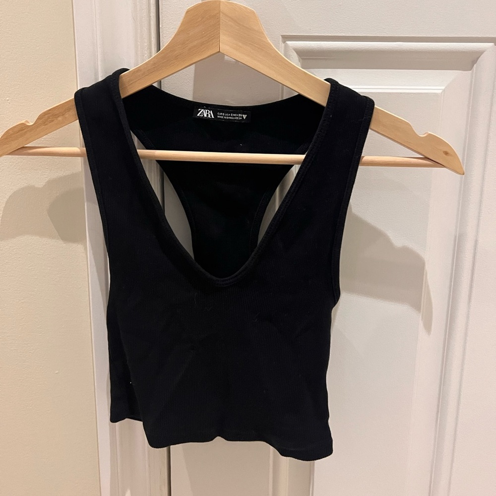 Black zara tank